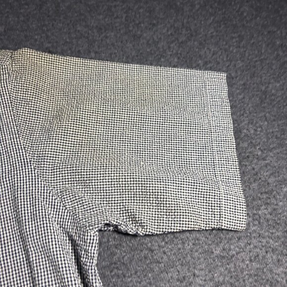 Vintage HUNT CLUB Men's 100% Cotton Seersucker Short Sleeve Button Down Shirt L - Picture 11 of 11